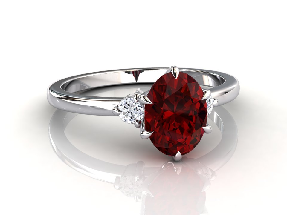 Dainty Oval Ruby Engagement Ring – Small Minimalist Ruby Ring – Simple –  NaturalGemsAtelier
